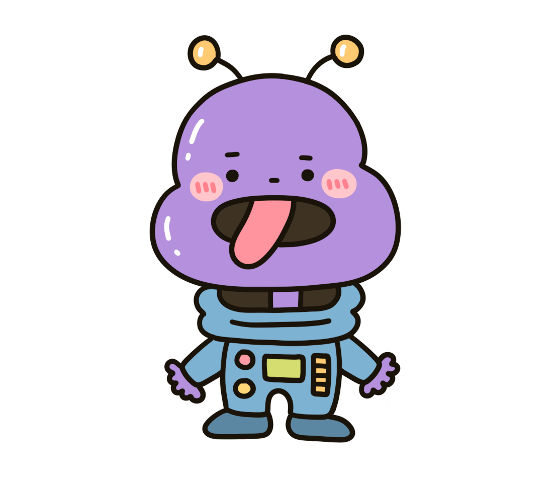 ラブタイプ診断：不思議生命体のイラスト