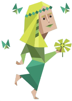 MBTI：仲介者（INFP）のイラスト