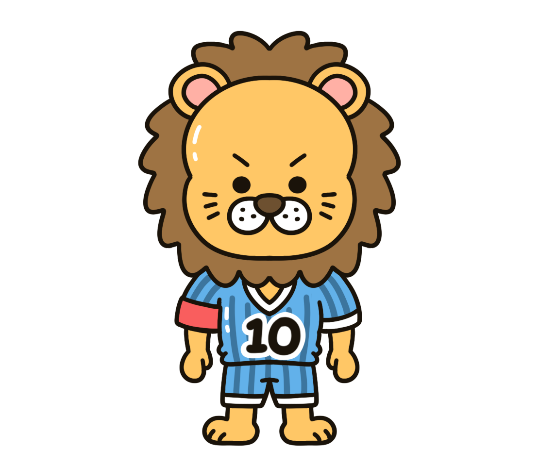 ラブタイプ診断：キャプテンライオンのイラスト