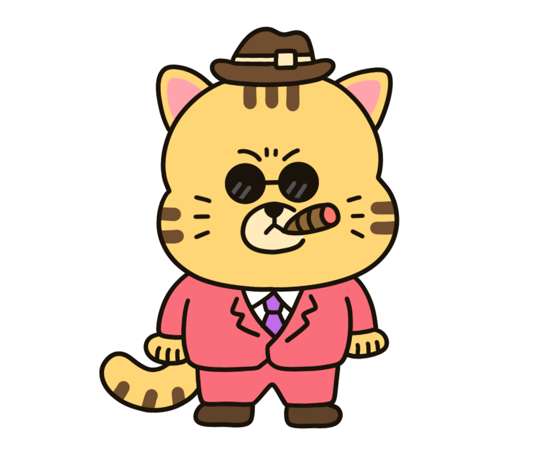 ラブタイプ診断：ボス猫のイラスト